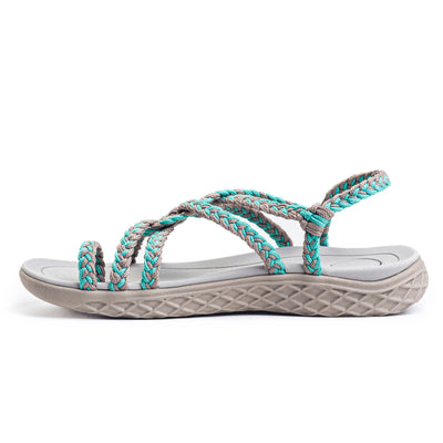 Plaka Explore Walking and Hiking Sandals | Turquoise Brazilian Sand