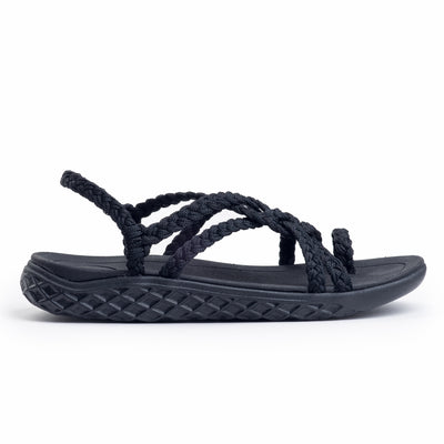 Plaka Explore Walking and Hiking Sandals | Pure Black