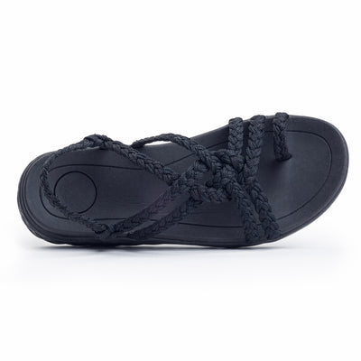Plaka Explore Walking and Hiking Sandals | Pure Black