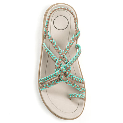 Plaka Explore Walking and Hiking Sandals | Turquoise Brazilian Sand