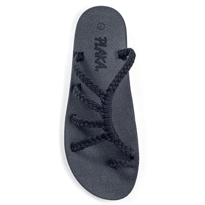 Relief Flip Flops for Women with Arch Support | Classic Black