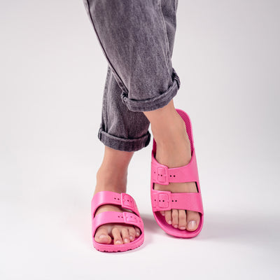 Plaka Genesis 2 Fixed Straps Slides Sandals | Pink
