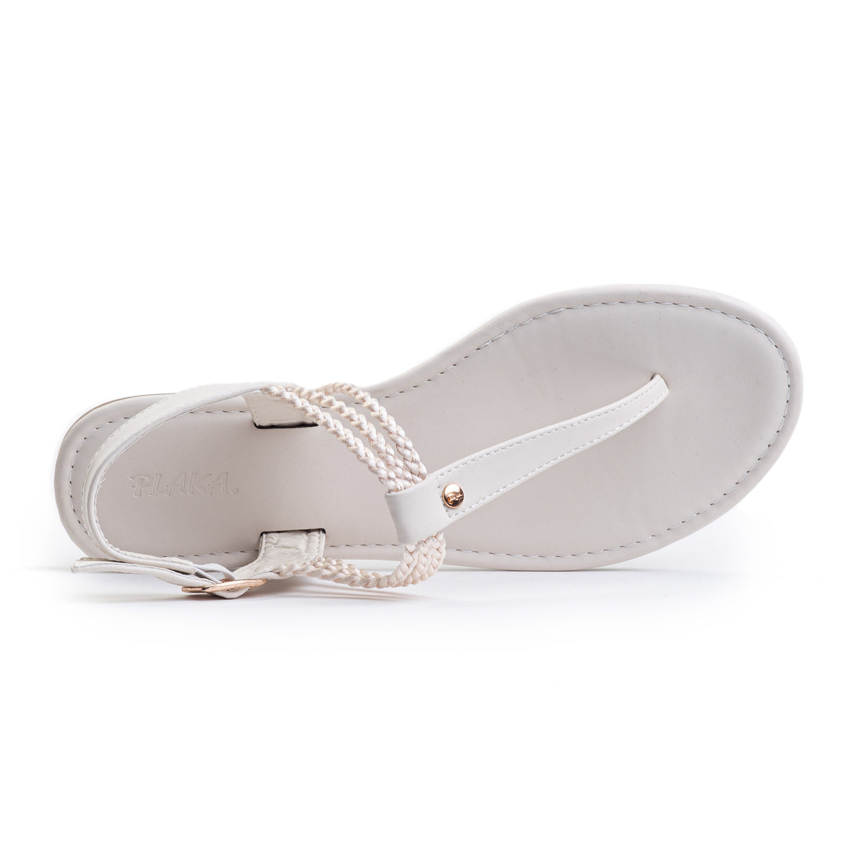 Plaka Rappel Flat Thong Sandals | Stone