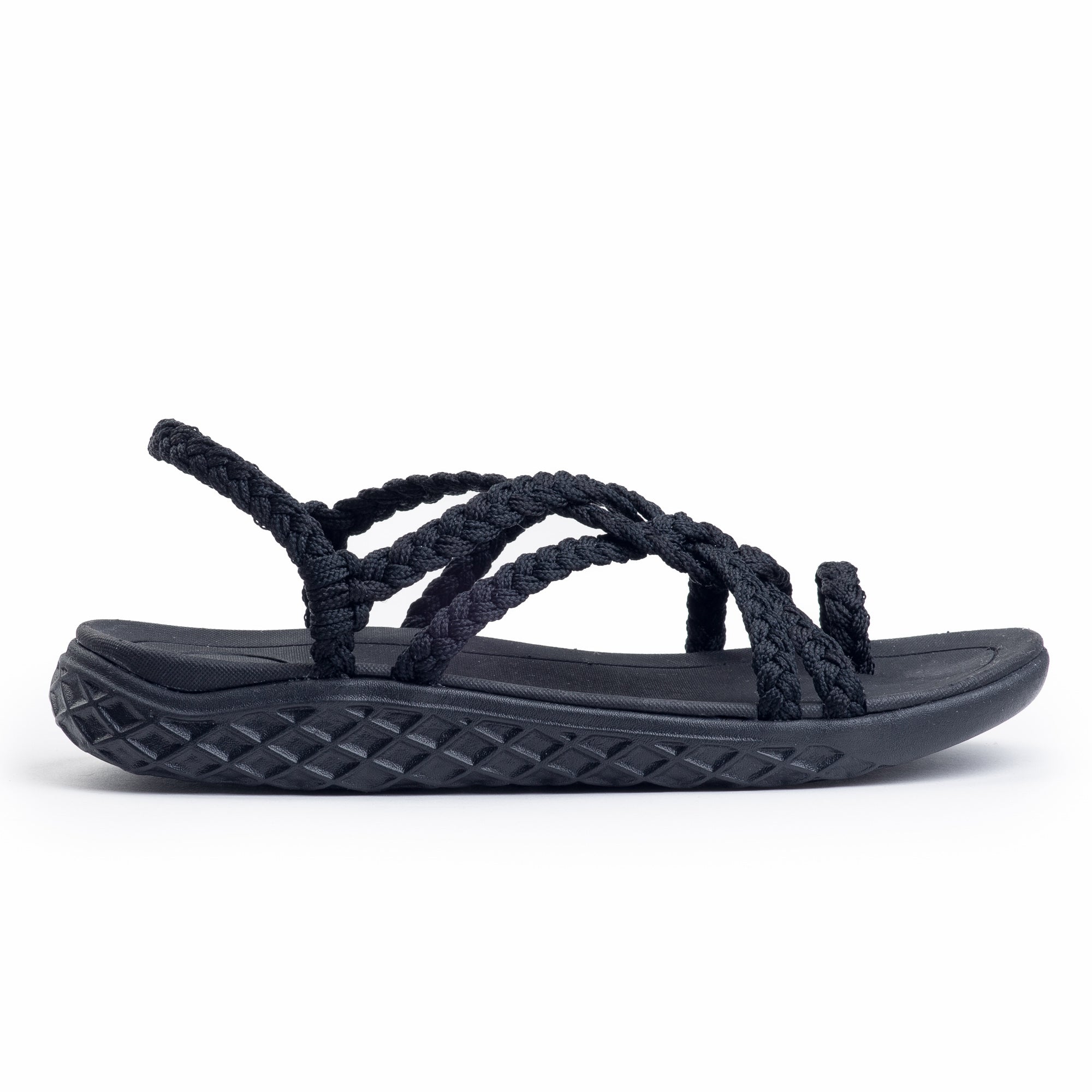 Plaka Explore Walking and Hiking Sandals | Pure Black