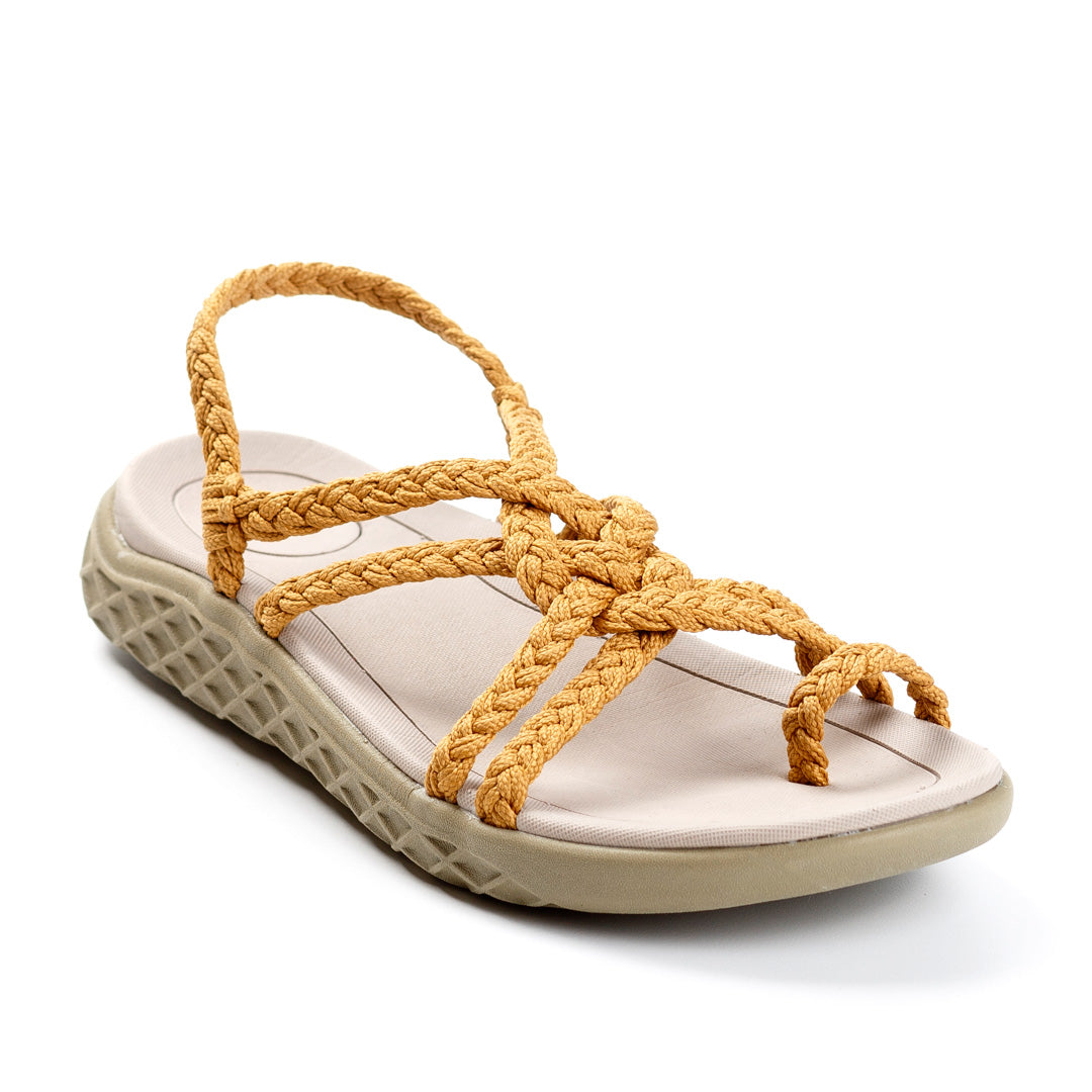 Plaka Explore Walking and Hiking Sandals | Sand Yellow