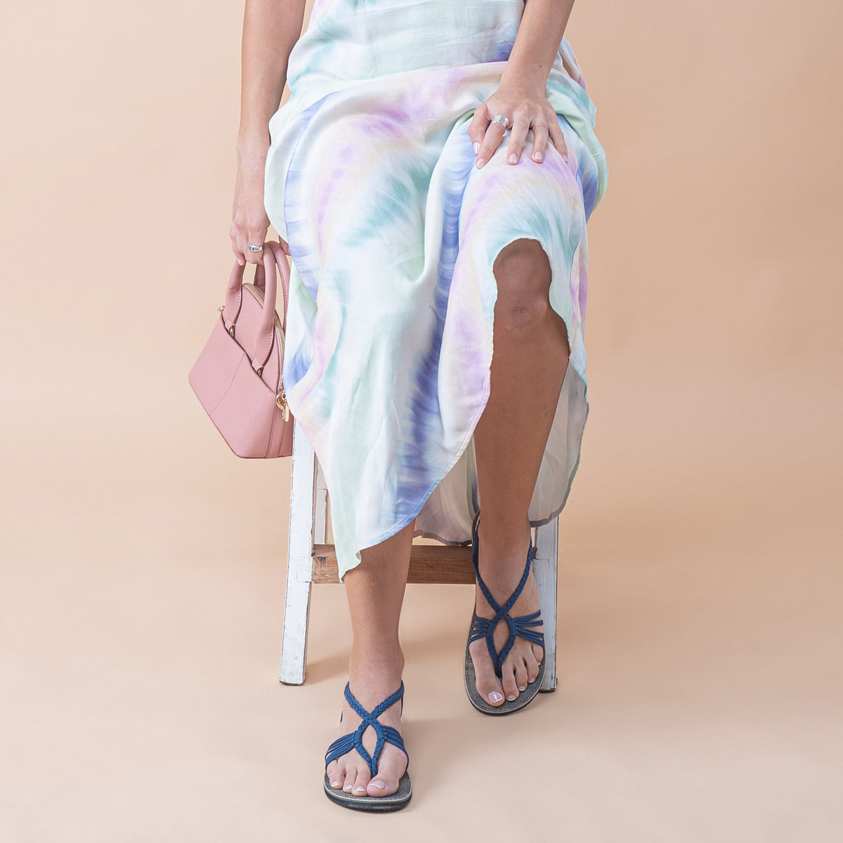 Seashell Summer Sandals for Women | Sapphire-Blue