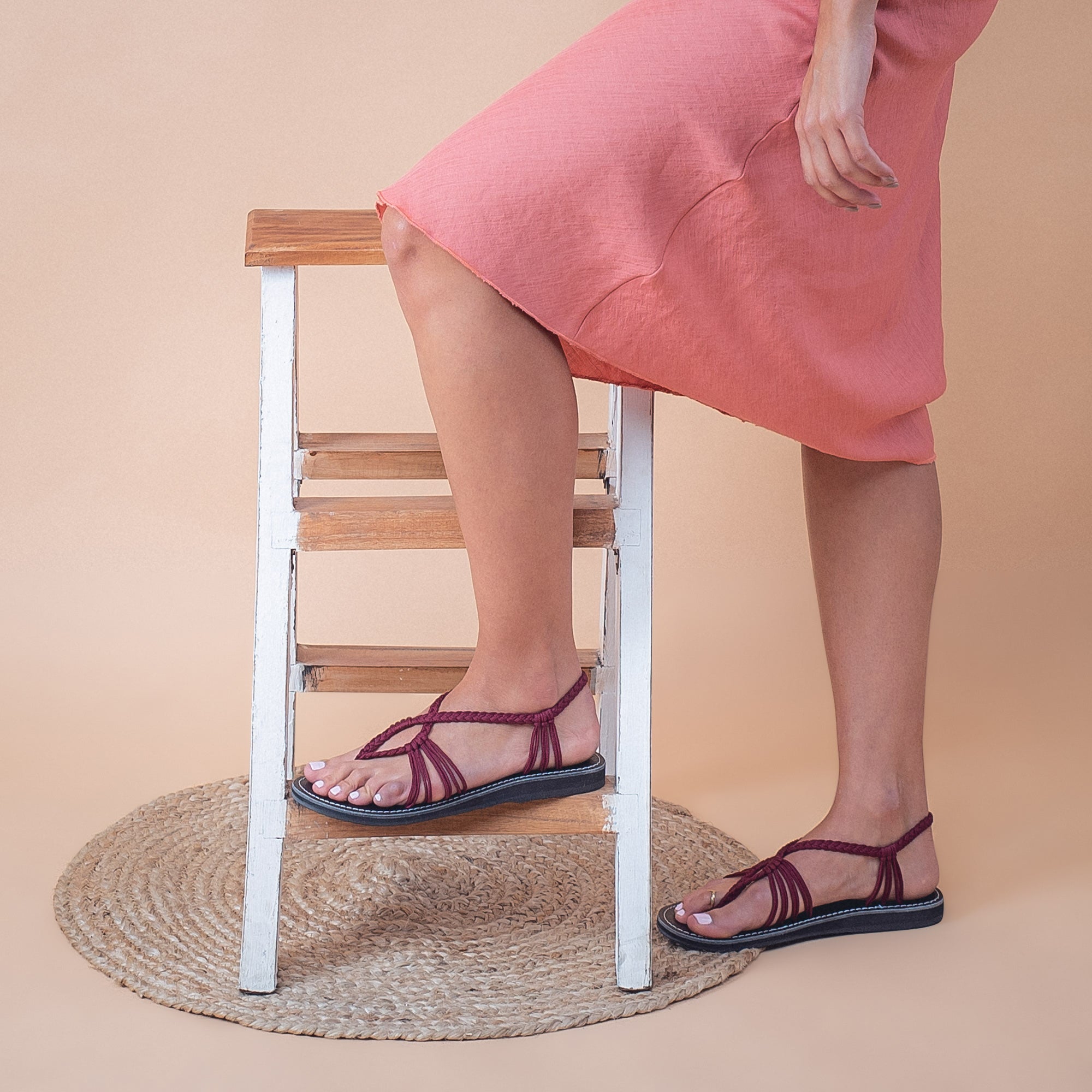 Seashell Summer Sandals for Women | Sunset Sangria