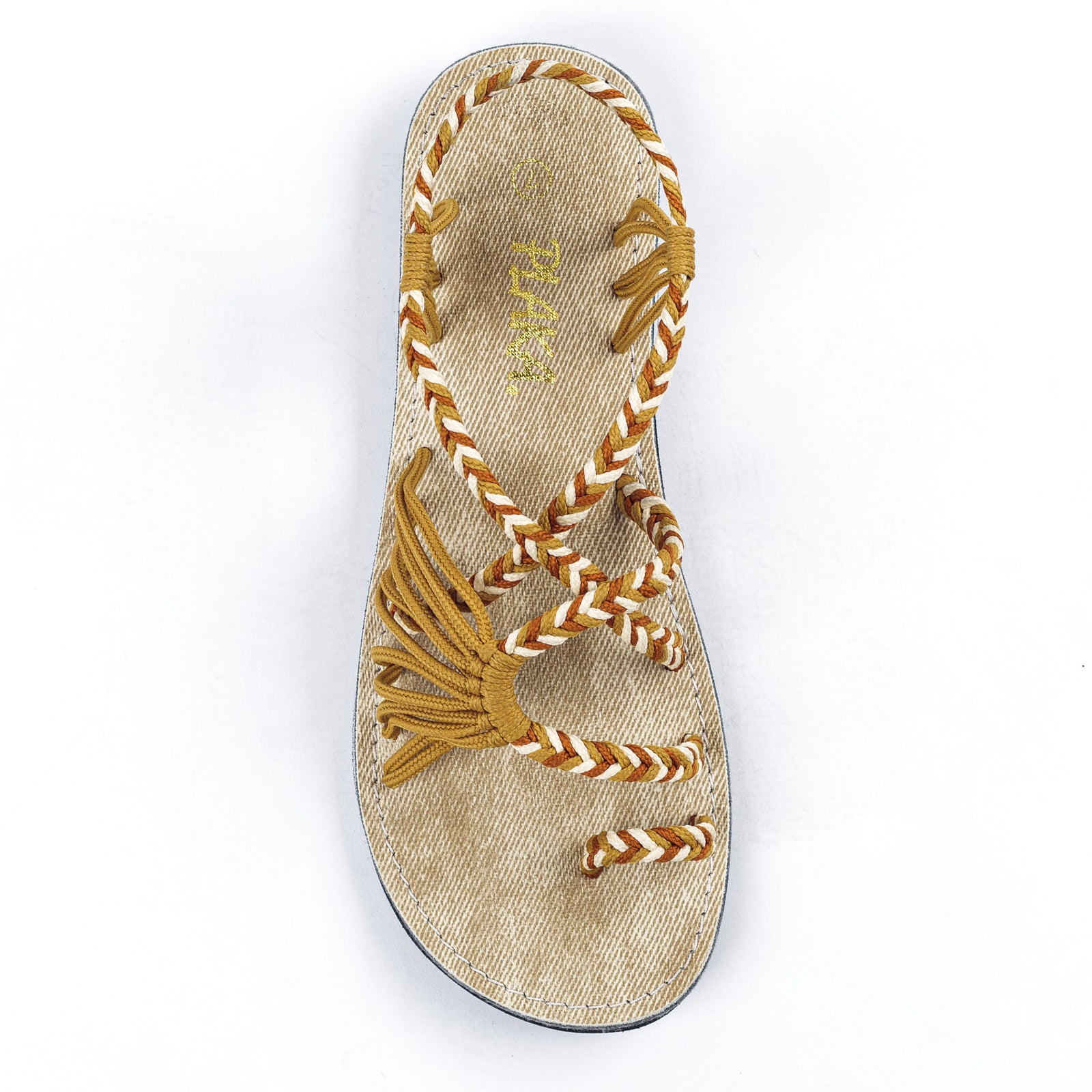 Palm Leaf Flat Women's Sandals | Negev