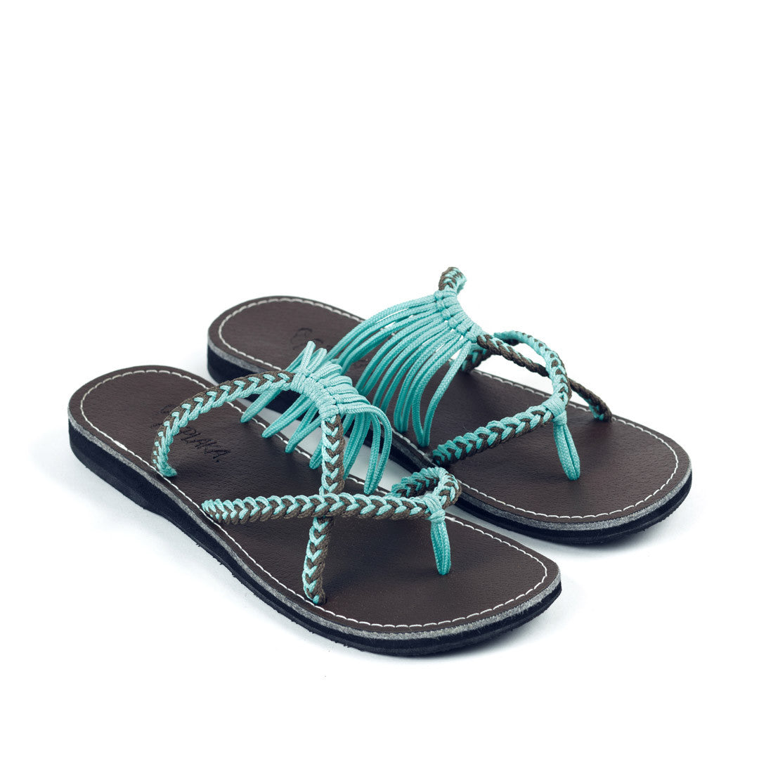 Oceanside Beach Flip Flops for Women | Turquoise