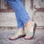 Palm Leaf Flat Women's Sandals | Sage Green