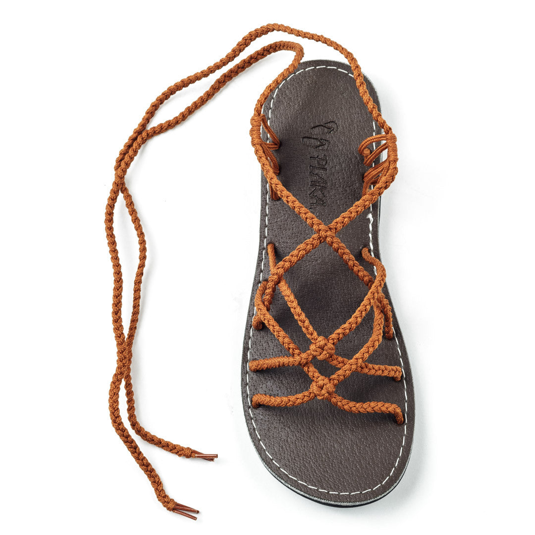 Sahara Gladiator Sandals Women | Orange - Plaka Sandals