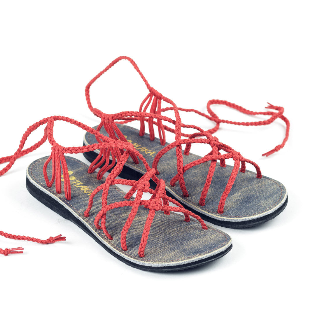 Sahara Gladiator Sandals Women | Red