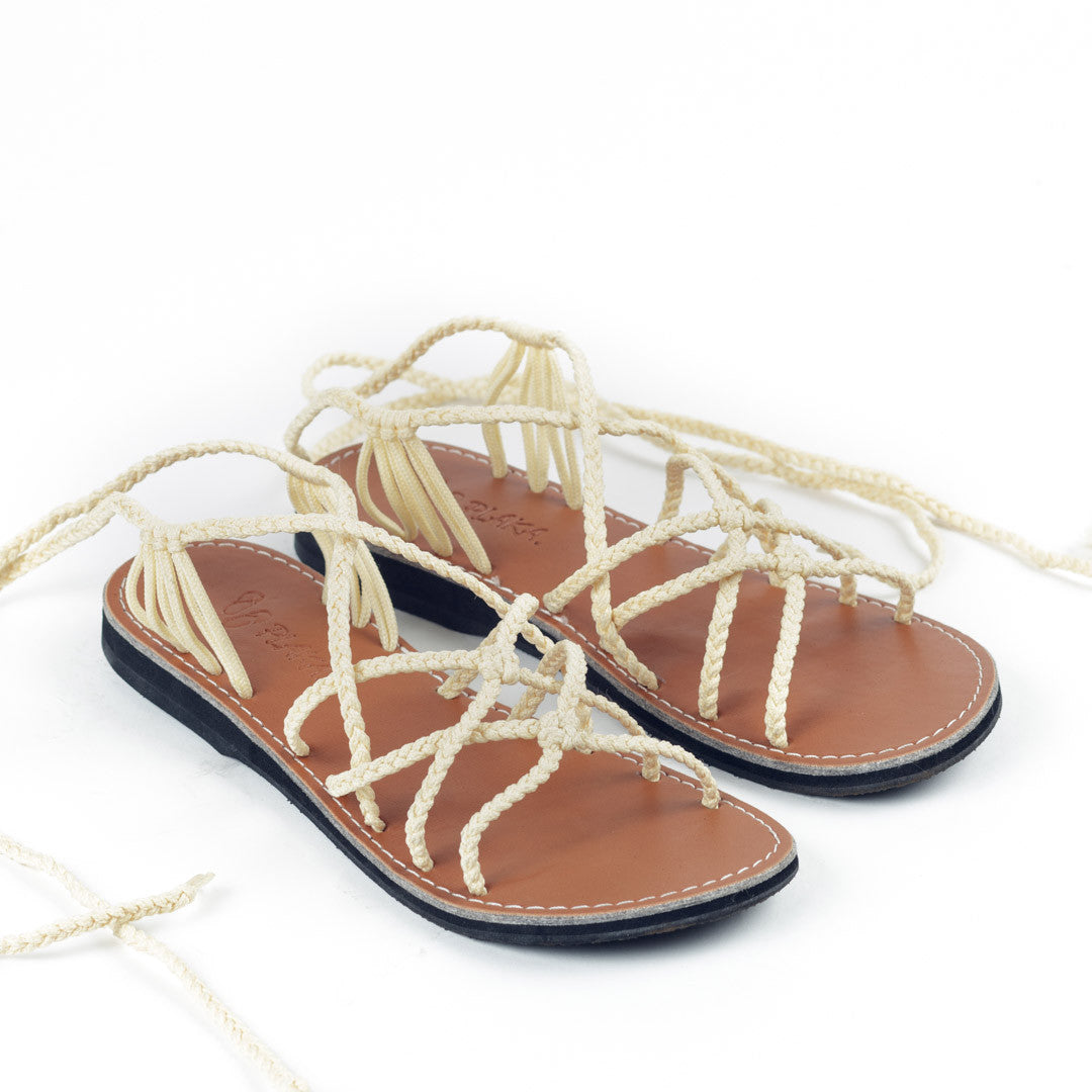 Sahara Gladiator Sandals Women | Sweet-Ivory - Plaka Sandals