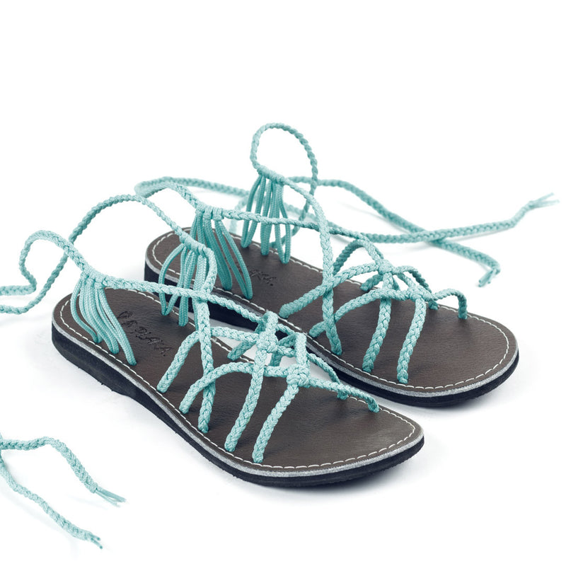 Sahara Gladiator Sandals Women | Turquoise - Plaka Sandals