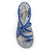 Palm Leaf Flat Women's Sandals | Sapphire-Blue