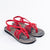 Seashell Summer Sandals for Women | Red