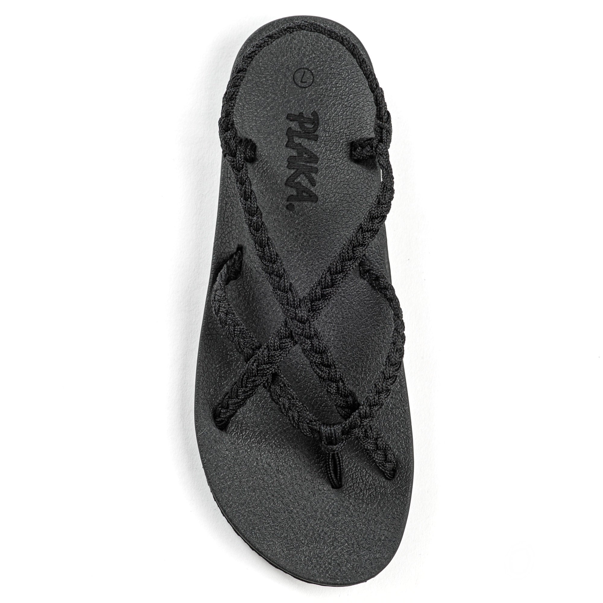 Plaka Lagoon Sandals for Women with Arch Support | Black