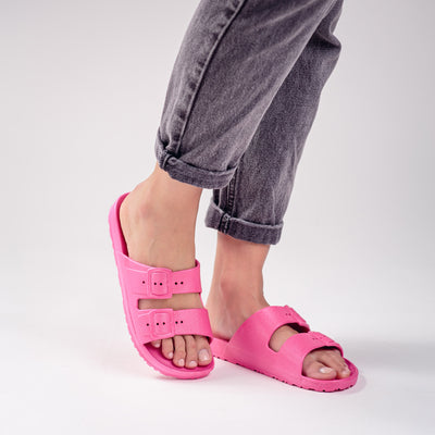 Plaka Genesis 2 Fixed Straps Slides Sandals | Pink